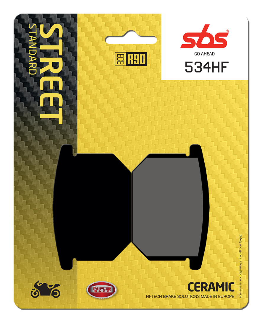Bremsbelag SBS 534HF (Satz pro Scheibe) Street Ceramic