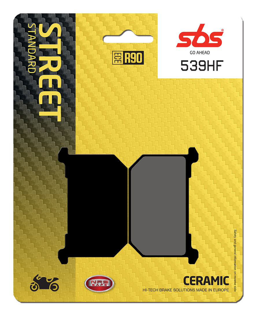 Bremsbelag SBS 539HF (Satz pro Scheibe) Street Ceramic