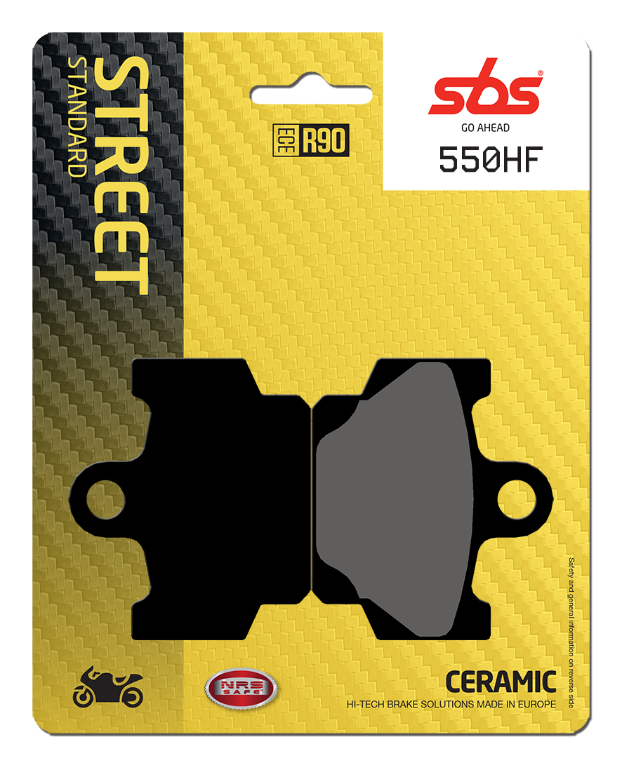 Bremsbelag SBS 550HF (Satz pro Scheibe) Street Ceramic