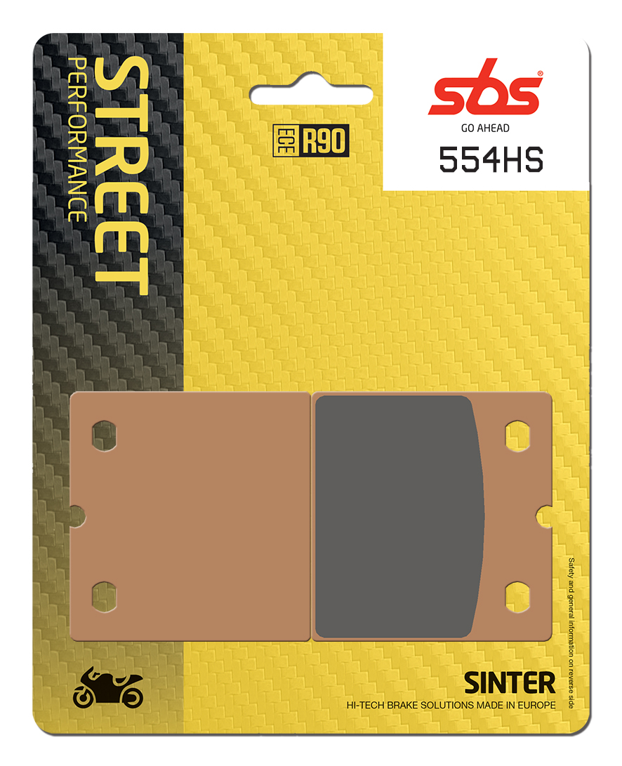 Bremsbelag SBS 554HS (Satz pro Scheibe) Street Sinter