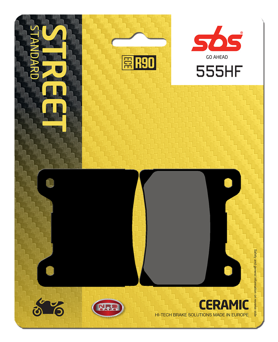 Bremsbelag SBS 555HF (Satz pro Scheibe) Street Ceramic