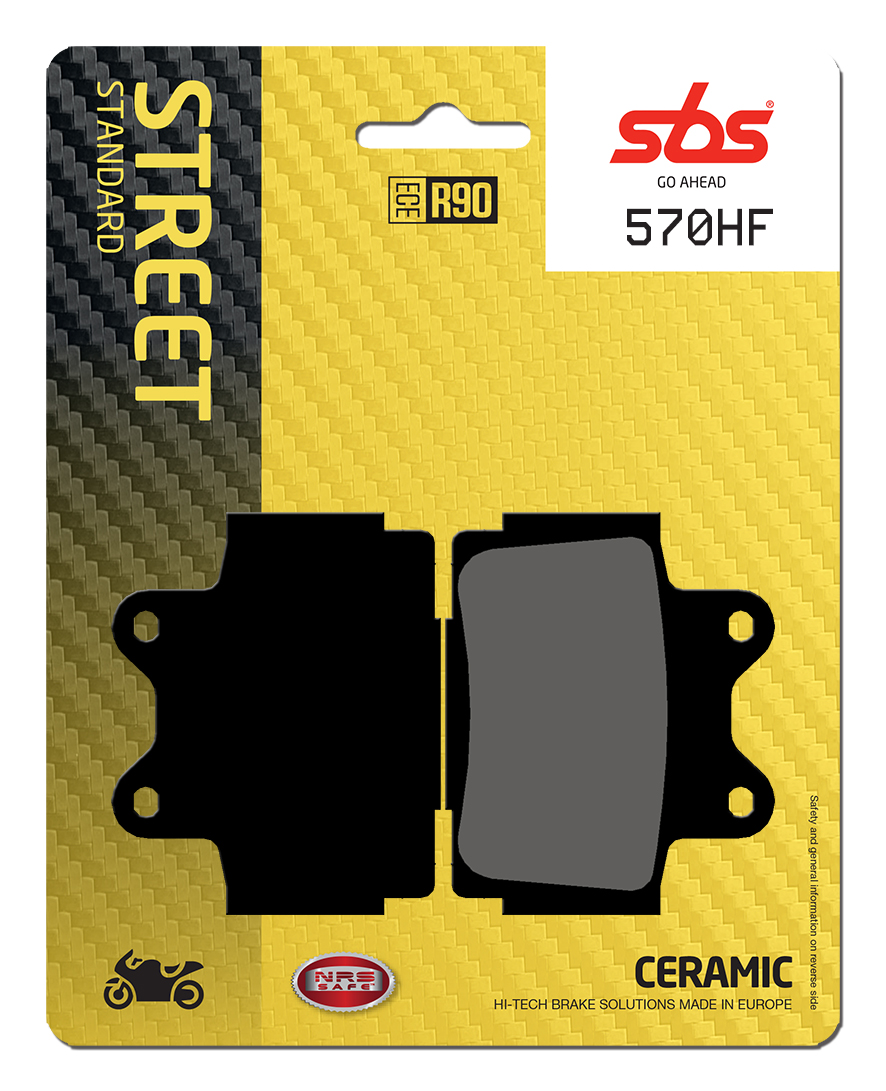 Bremsbelag SBS 570HF (Satz pro Scheibe) Street Ceramic