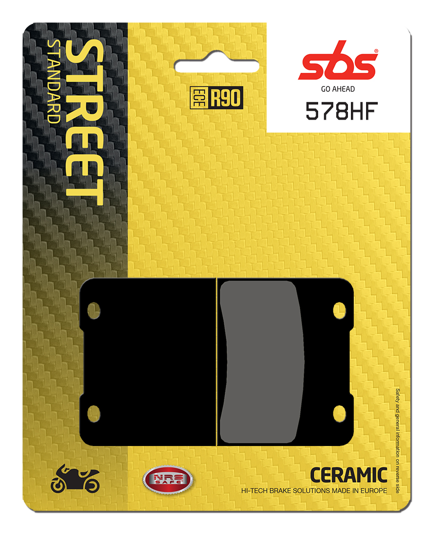 Bremsbelag SBS 578HF (Satz pro Scheibe) Street Ceramic