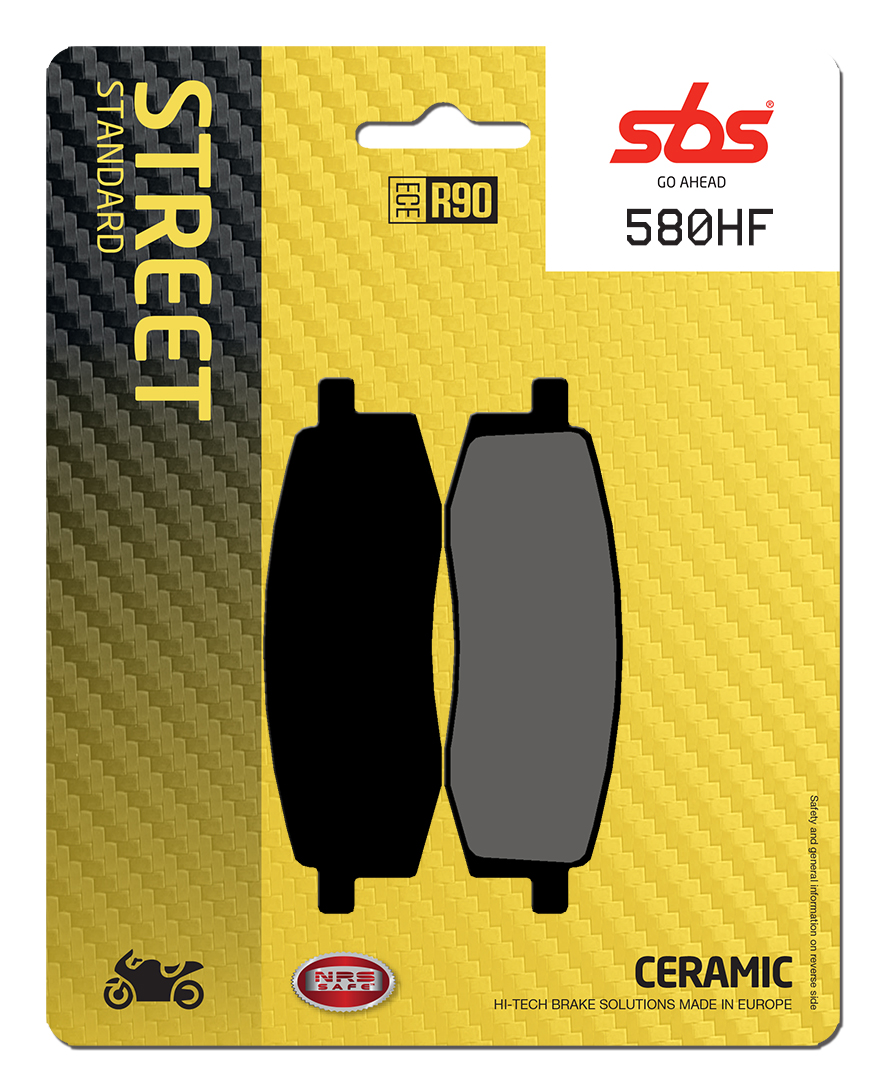 Bremsbelag SBS 580HF (Satz pro Scheibe) Street Ceramic