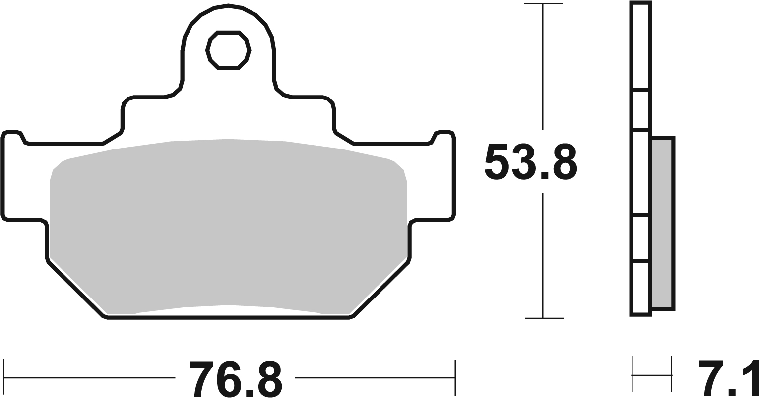 Bremsbelag SBS 581HF (Satz pro Scheibe) Street Ceramic