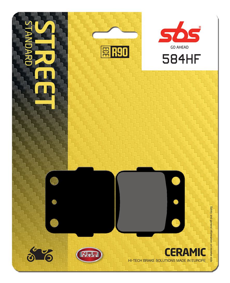 Bremsbelag SBS 584HF (Satz pro Scheibe) Street Ceramic