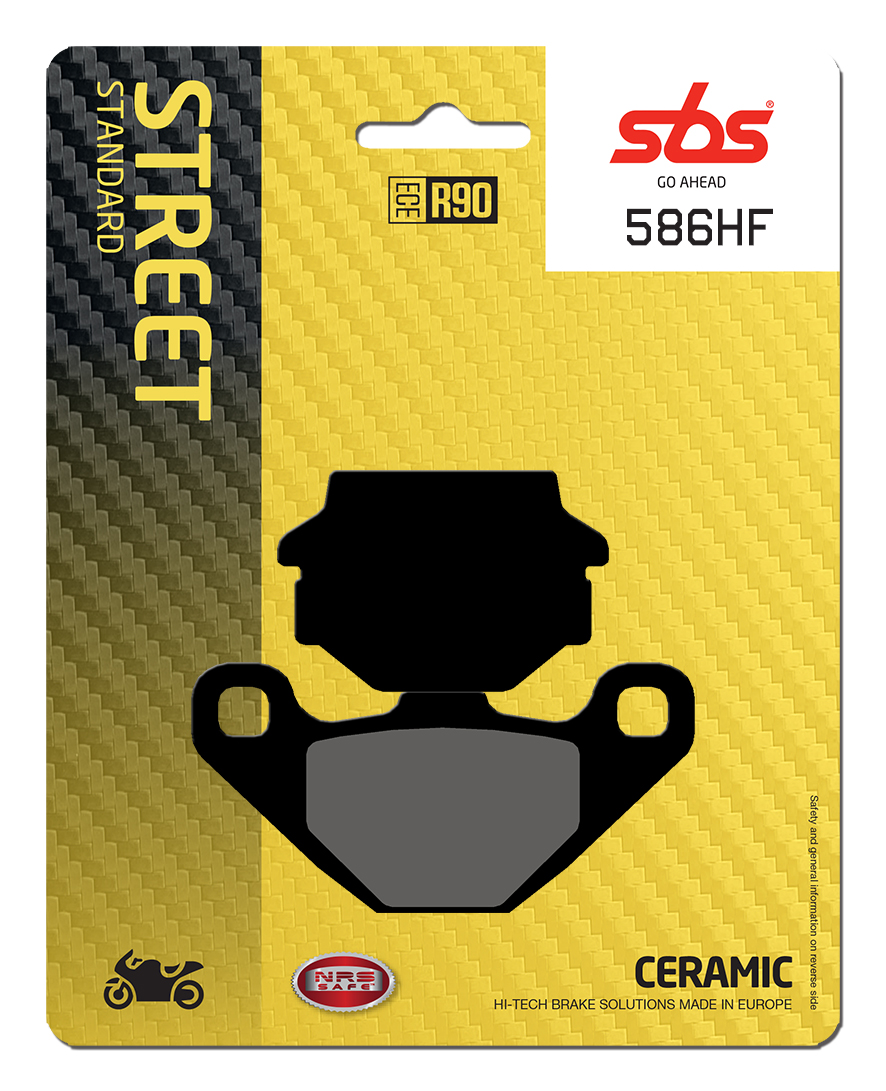 Bremsbelag SBS 586HF (Satz pro Scheibe) Street Ceramic