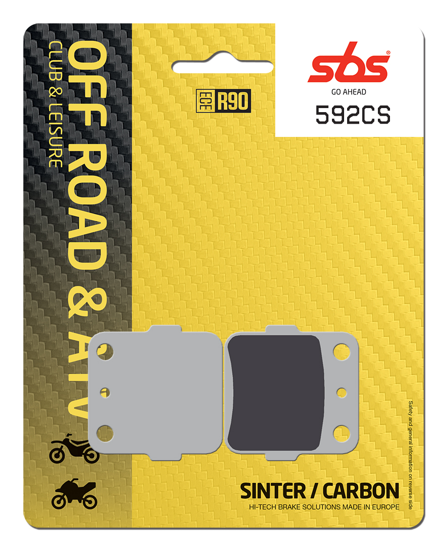 Bremsbelag SBS 592CS (Satz pro Scheibe) Offroad Carbon
