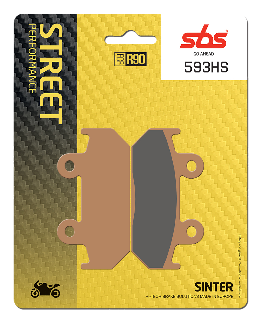 Bremsbelag SBS 593HS (Satz pro Scheibe) Street Sinter