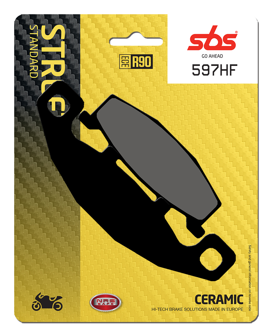 Bremsbelag SBS 597HF (Satz pro Scheibe) Street Ceramic