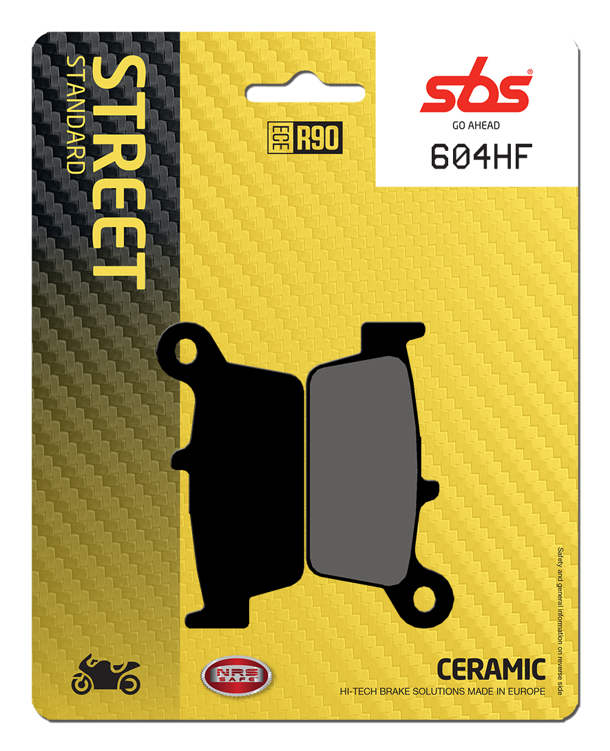 Bremsbelag SBS 604HF (Satz pro Scheibe) Street Ceramic