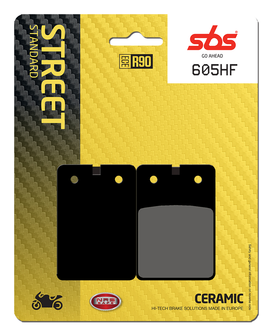 Bremsbelag SBS 605HF (Satz pro Scheibe) Street Ceramic