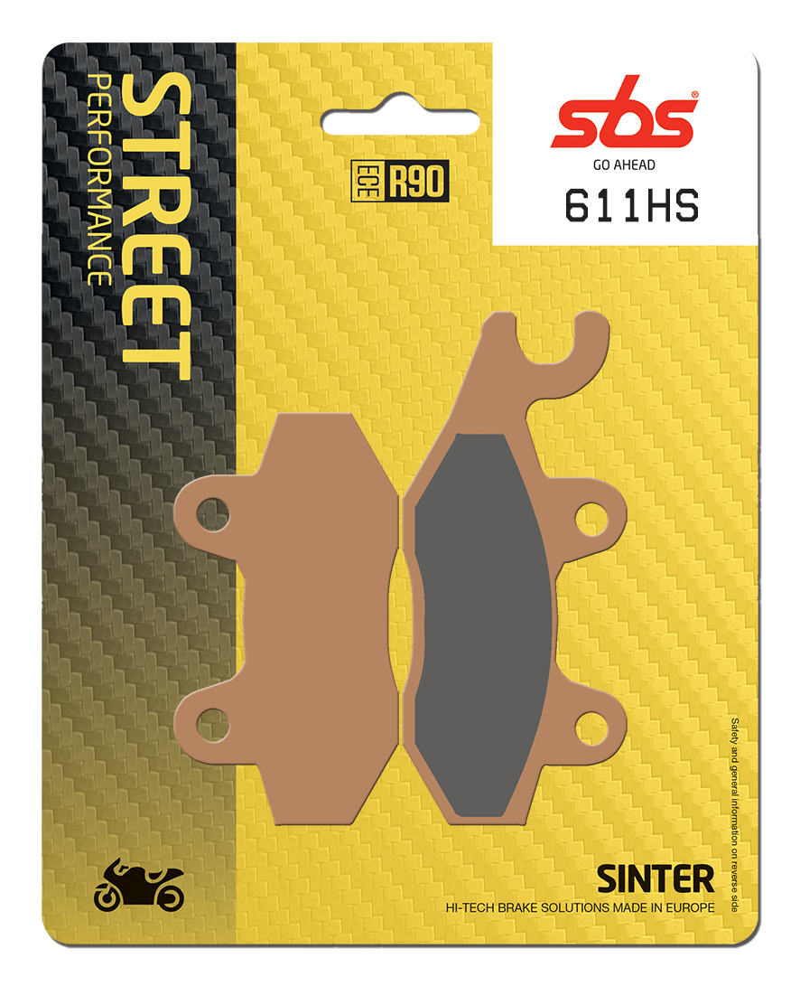Bremsbelag SBS 611HS (Satz pro Scheibe) Street Sinter