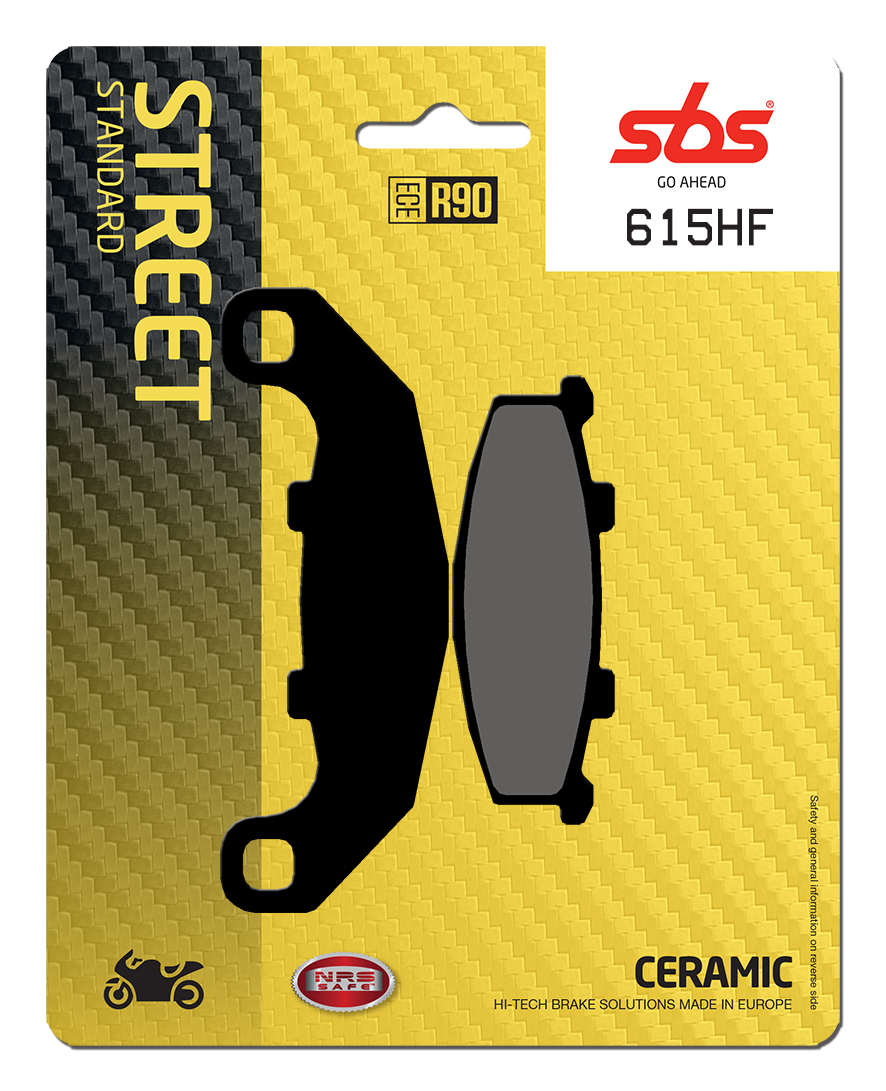 Bremsbelag SBS 615HF (Satz pro Scheibe) Street Ceramic