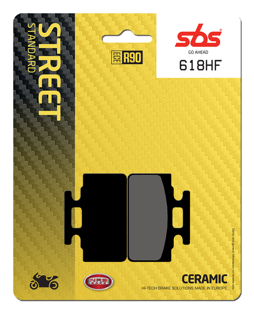Bremsbelag SBS 618HF (Satz pro Scheibe) Street Ceramic