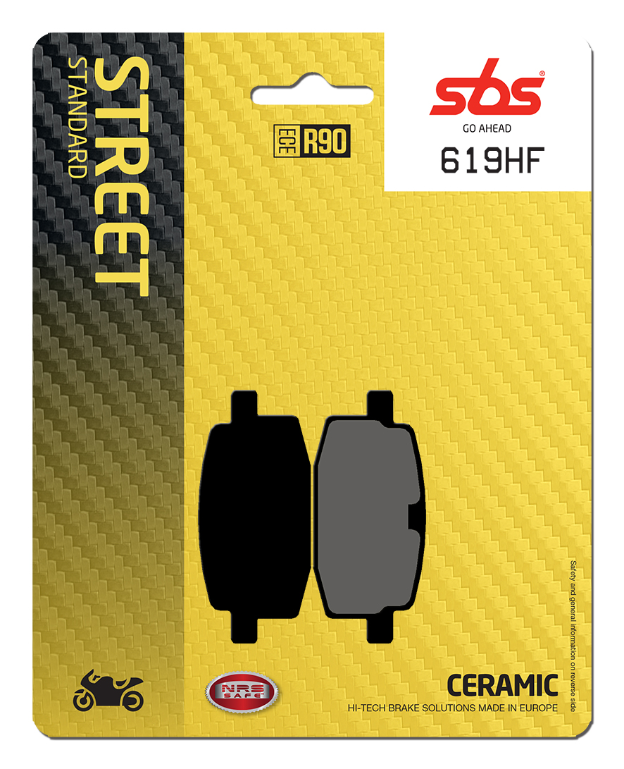 Bremsbelag SBS 619HF (Satz pro Scheibe) Street Ceramic