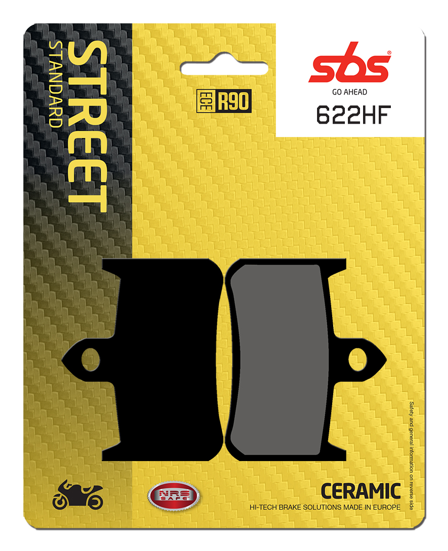 Bremsbelag SBS 622HF (Satz pro Scheibe) Street Ceramic