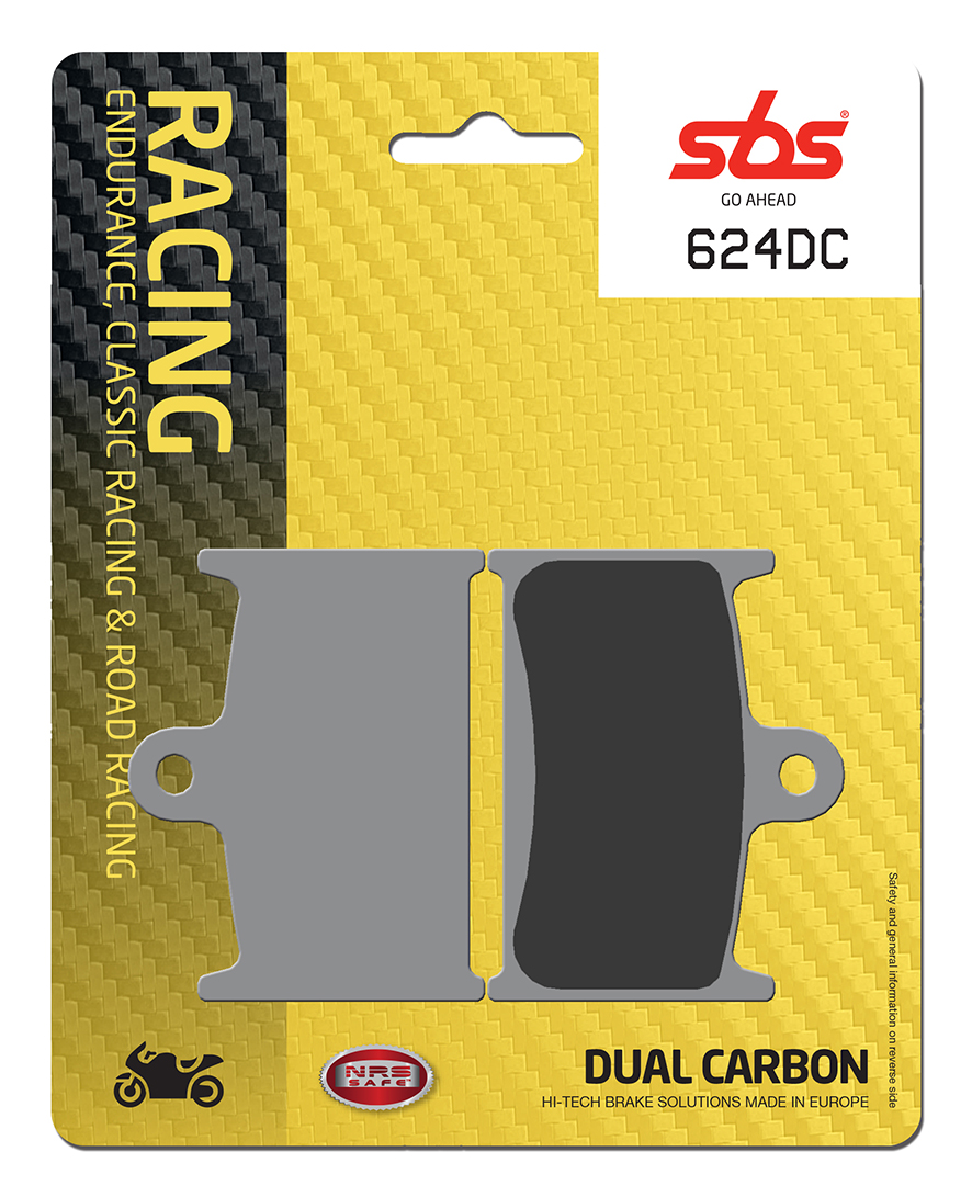 Bremsbelag SBS 624DC (Satz pro Scheibe) Road Racing Dual Carbon