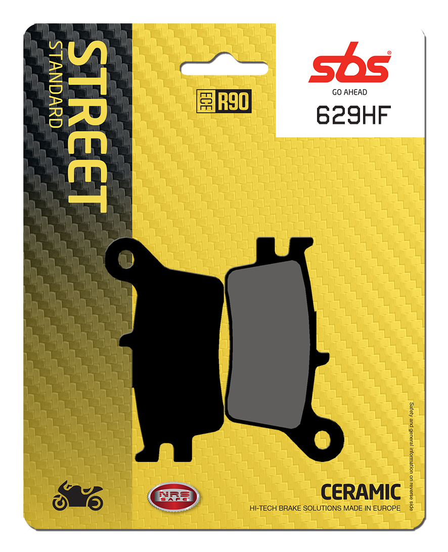 Bremsbelag SBS 629HF (Satz pro Scheibe) Street Ceramic