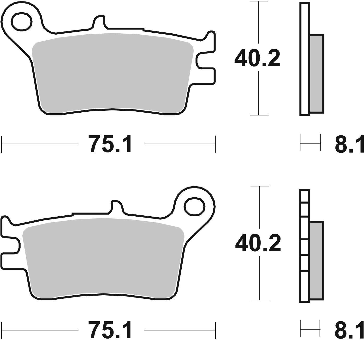 Bremsbelag SBS 629RSI (Satz pro Scheibe) Offroad Racing Sinter