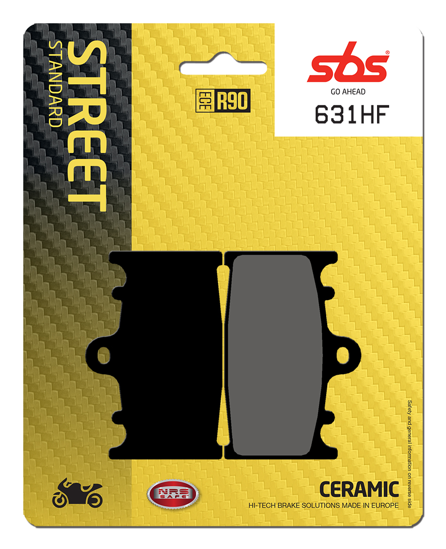 Bremsbelag SBS 631HF (Satz pro Scheibe) Street Ceramic