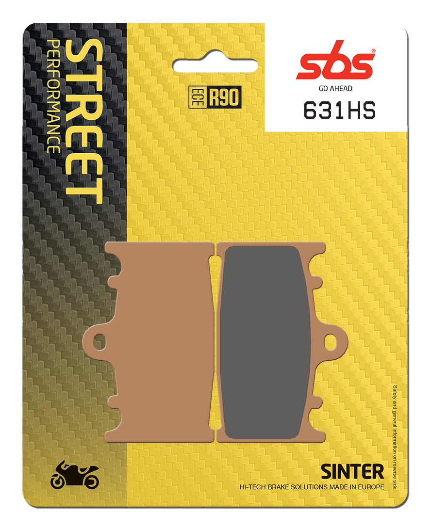 Bremsbelag SBS 631HS (Satz pro Scheibe) Street Sinter