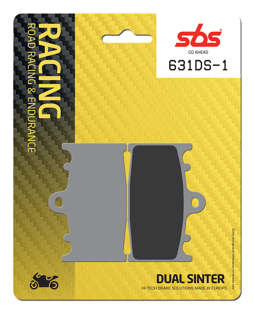 Bremsbelag SBS 631DS-1 (Satz pro Scheibe) Road Racing Endurance (Giftiger Biss)