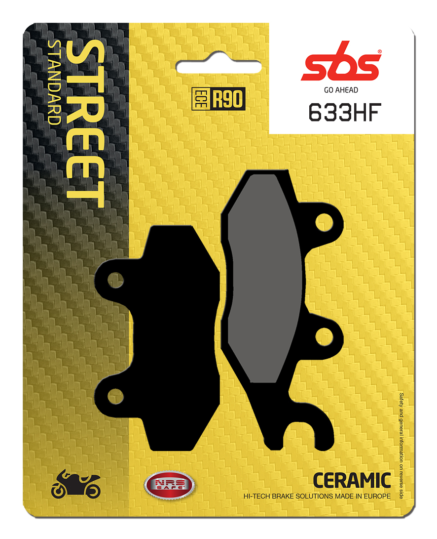 Bremsbelag SBS 633HF (Satz pro Scheibe) Street Ceramic