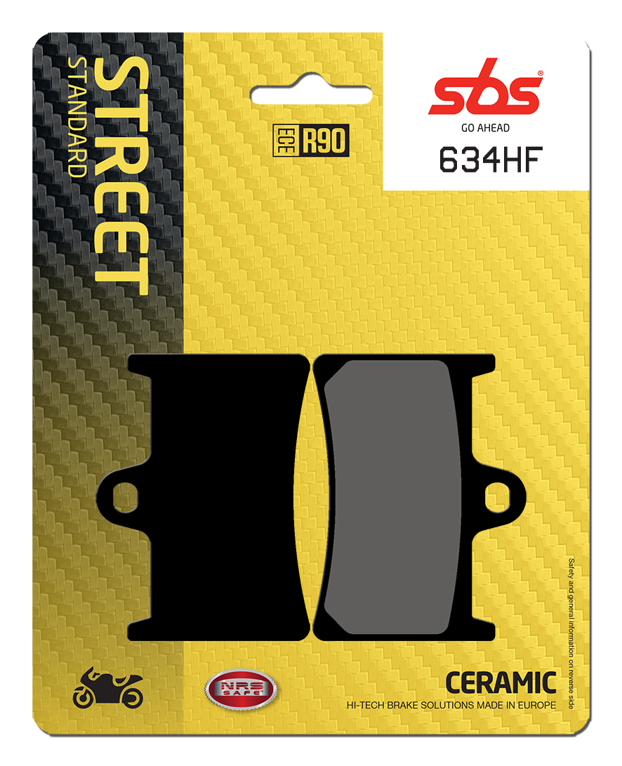 Bremsbelag SBS 634HF (Satz pro Scheibe) Street Ceramic