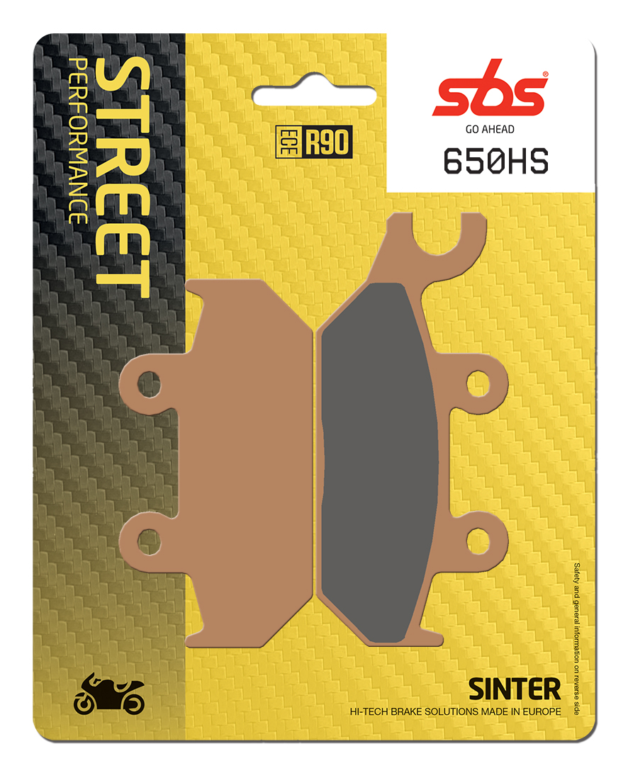 Bremsbelag SBS 650HS (Satz pro Scheibe) Street Sinter