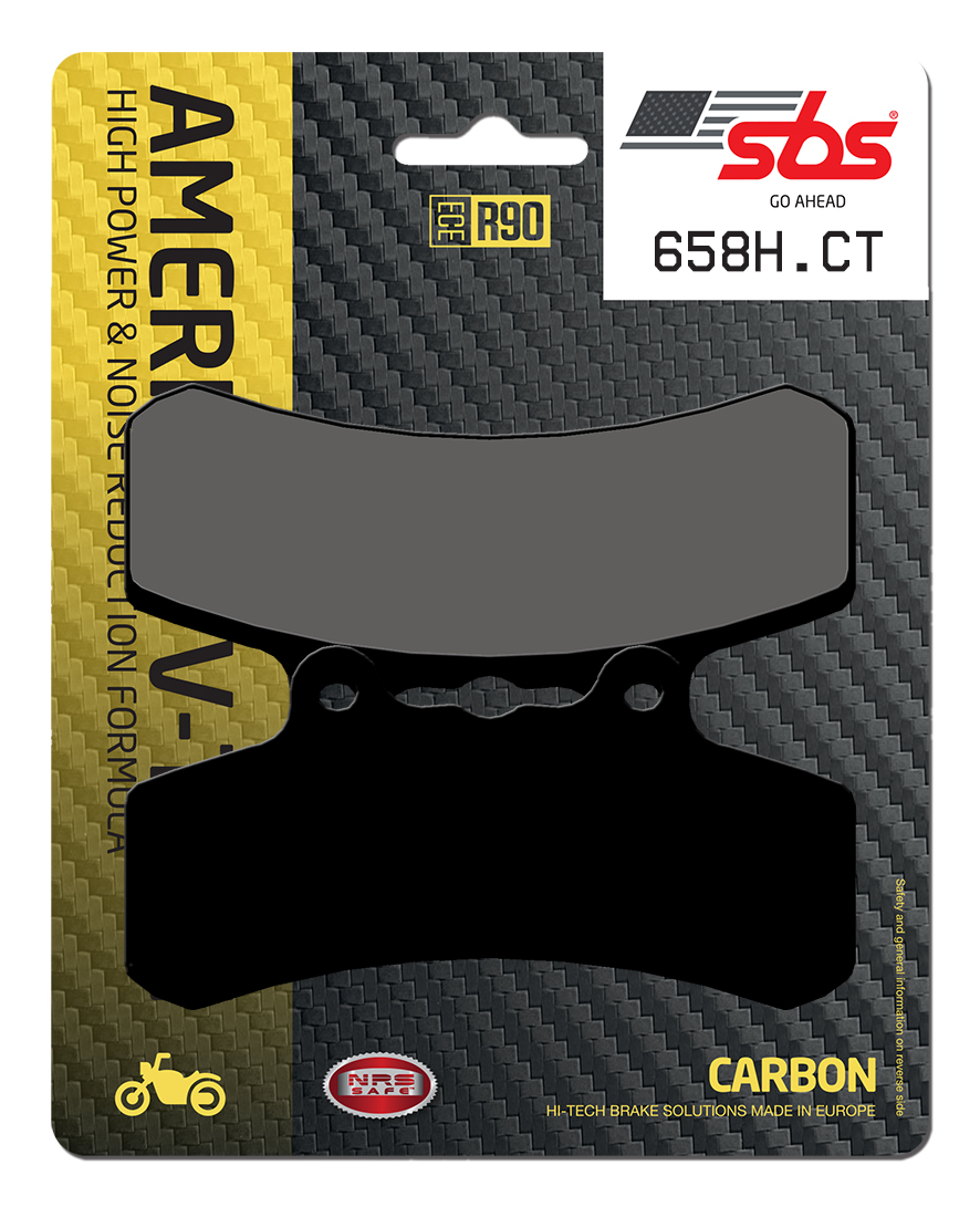 Bremsbelag SBS 658H.CT (Satz pro Scheibe) Street High Power Carbon