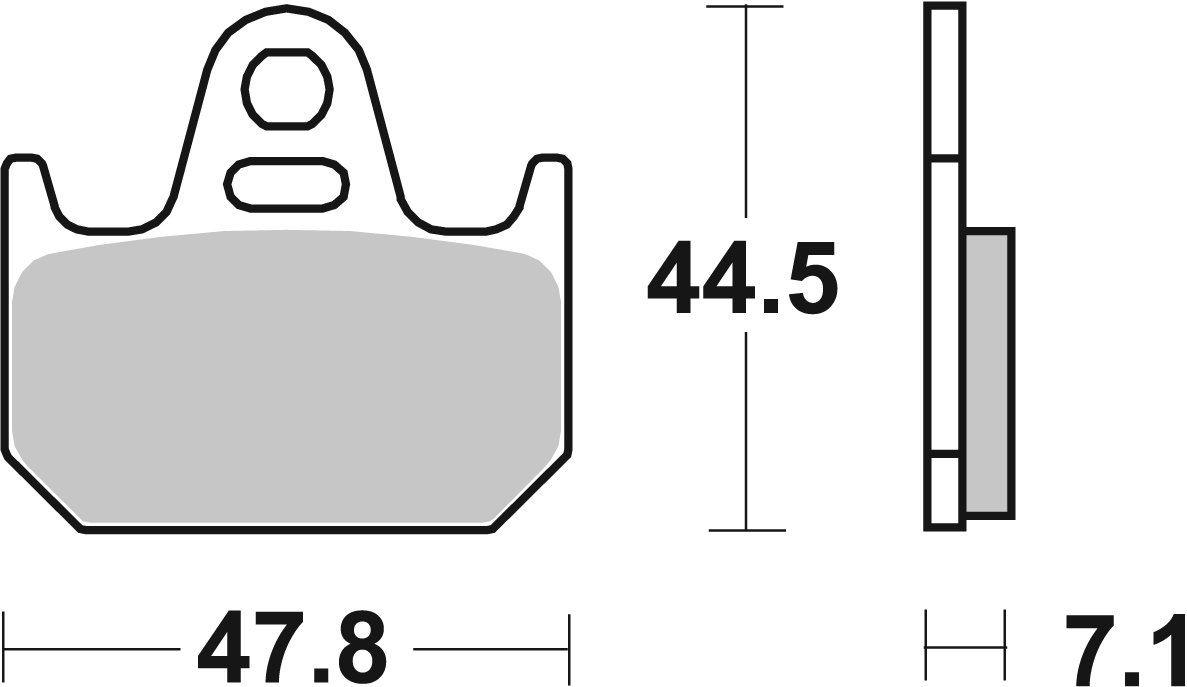 Bremsbelag SBS 659HF (Satz pro Scheibe) Street Ceramic