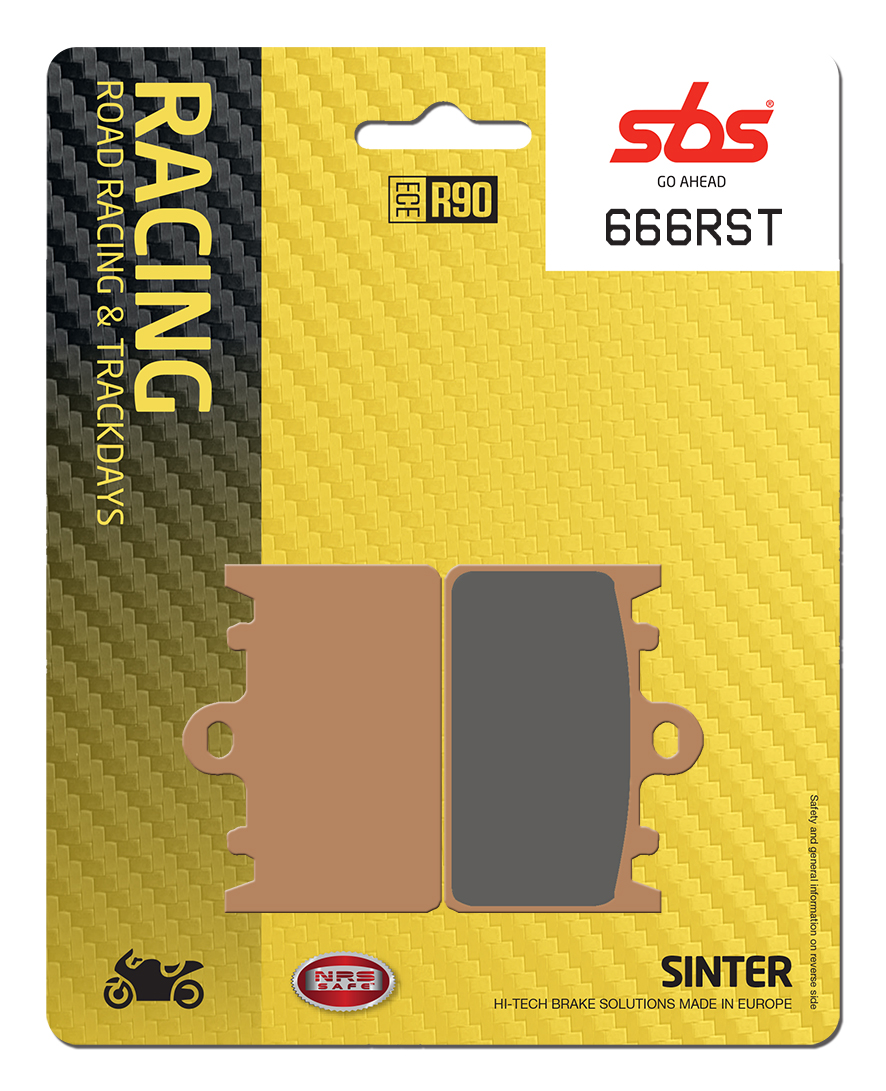 Bremsbelag SBS 666RST (Satz pro Scheibe) Road Racing Sinter