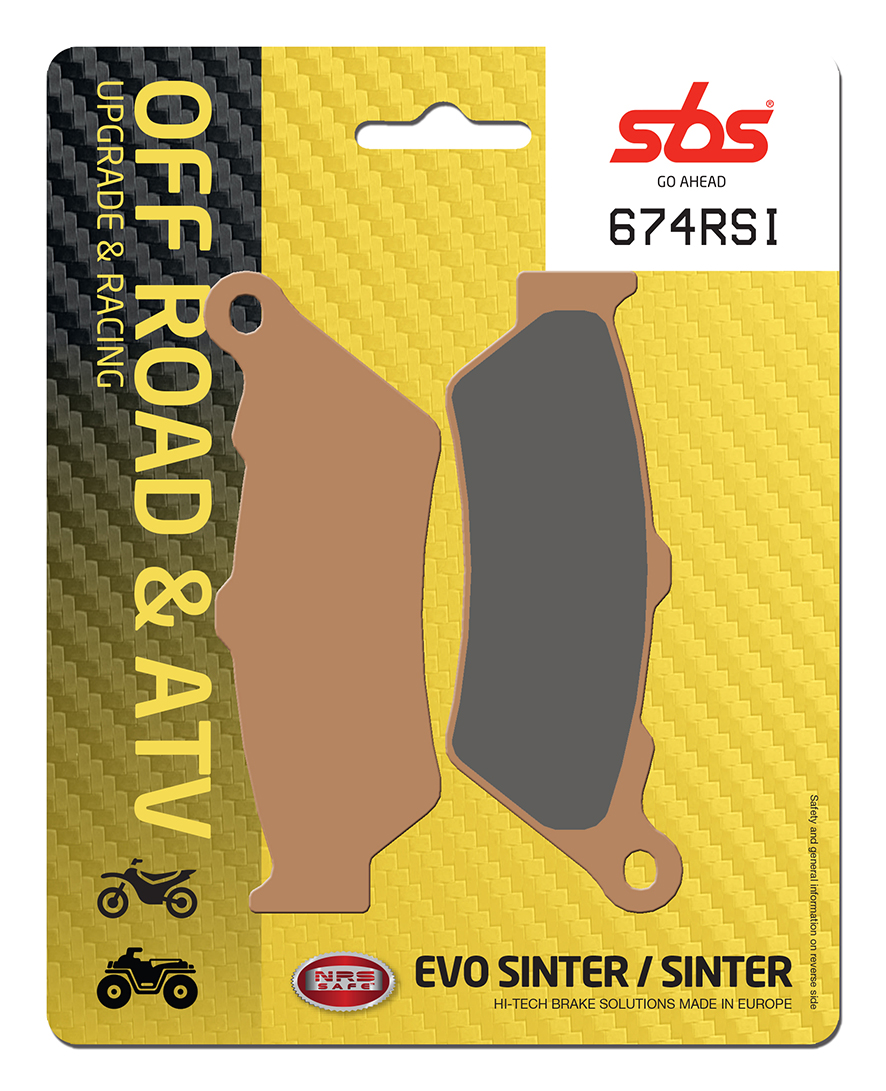 Bremsbelag SBS 674RSI (Satz pro Scheibe) Offroad Racing Sinter