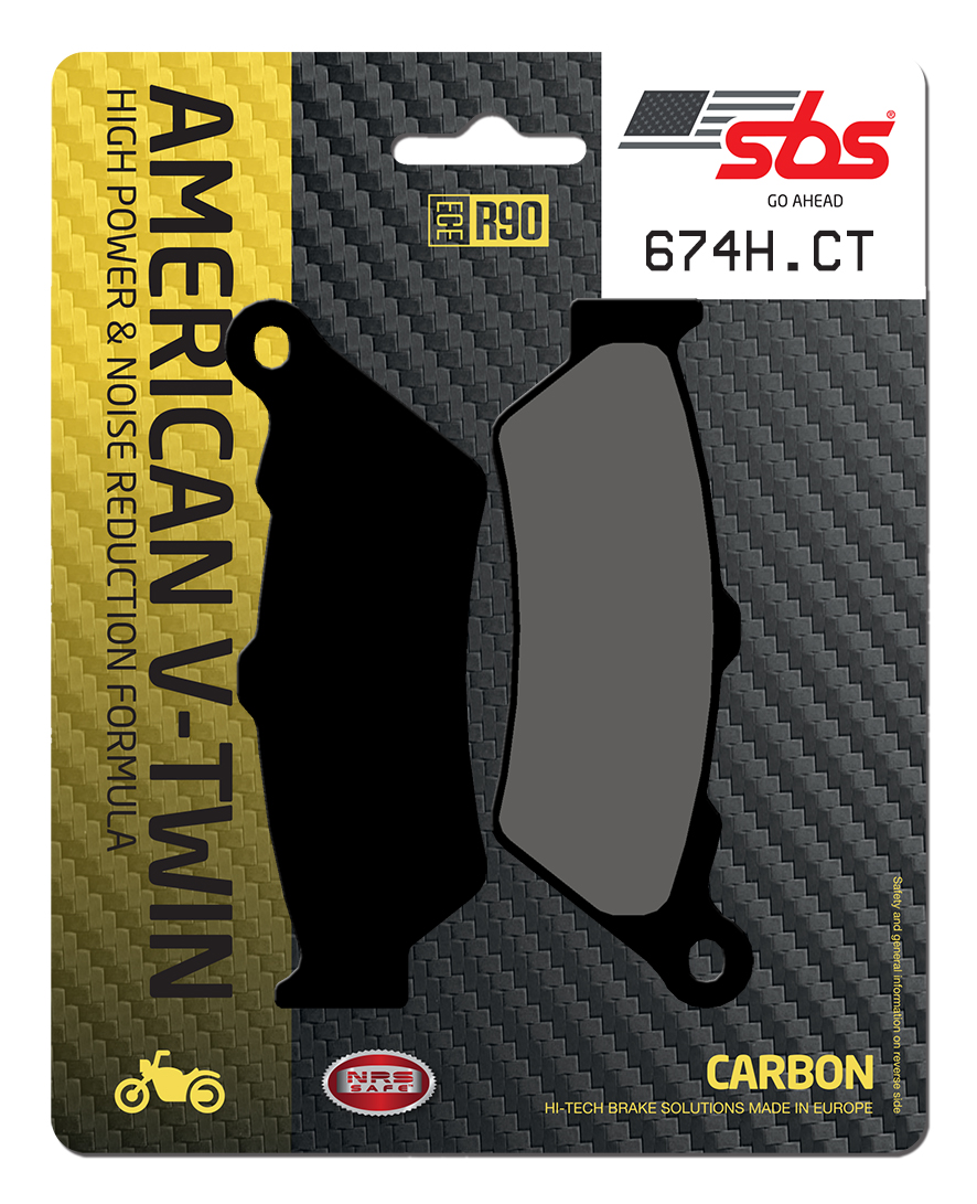 Bremsbelag SBS 674H.CT (Satz pro Scheibe) Street High Power Carbon