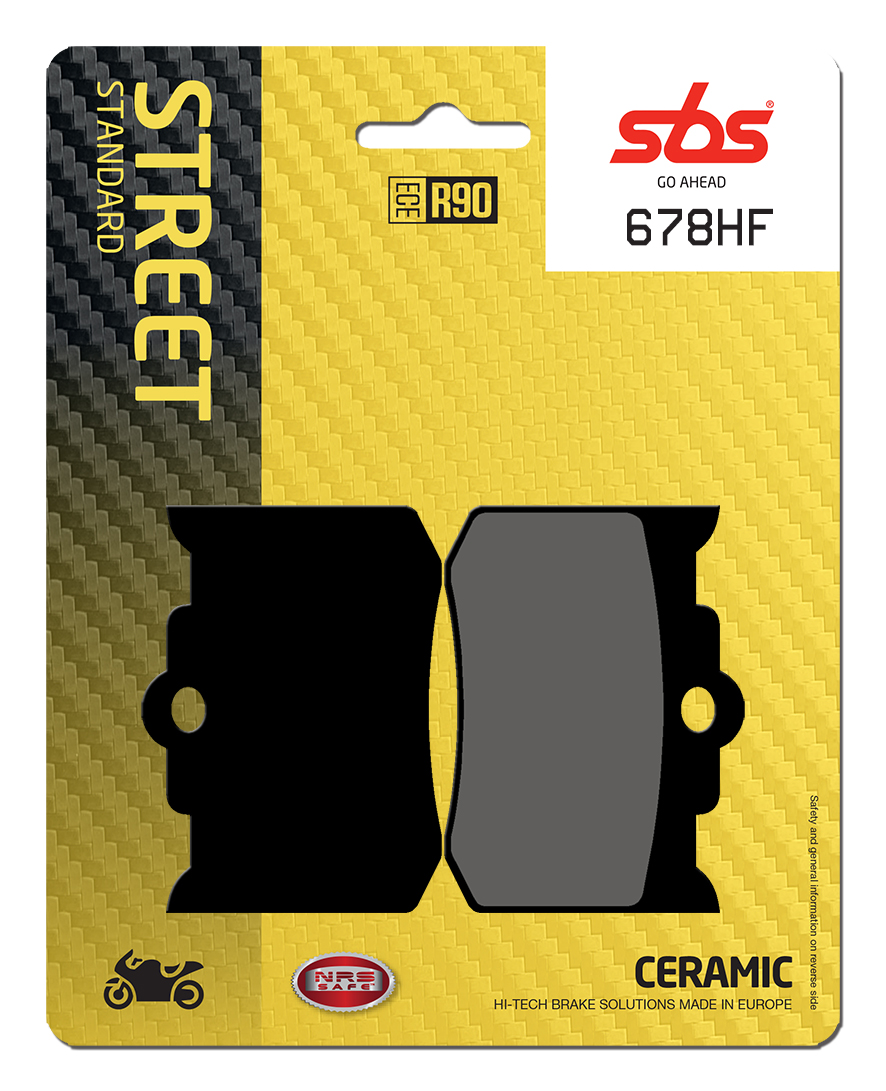 Bremsbelag SBS 678HF (Satz pro Scheibe) Street Ceramic