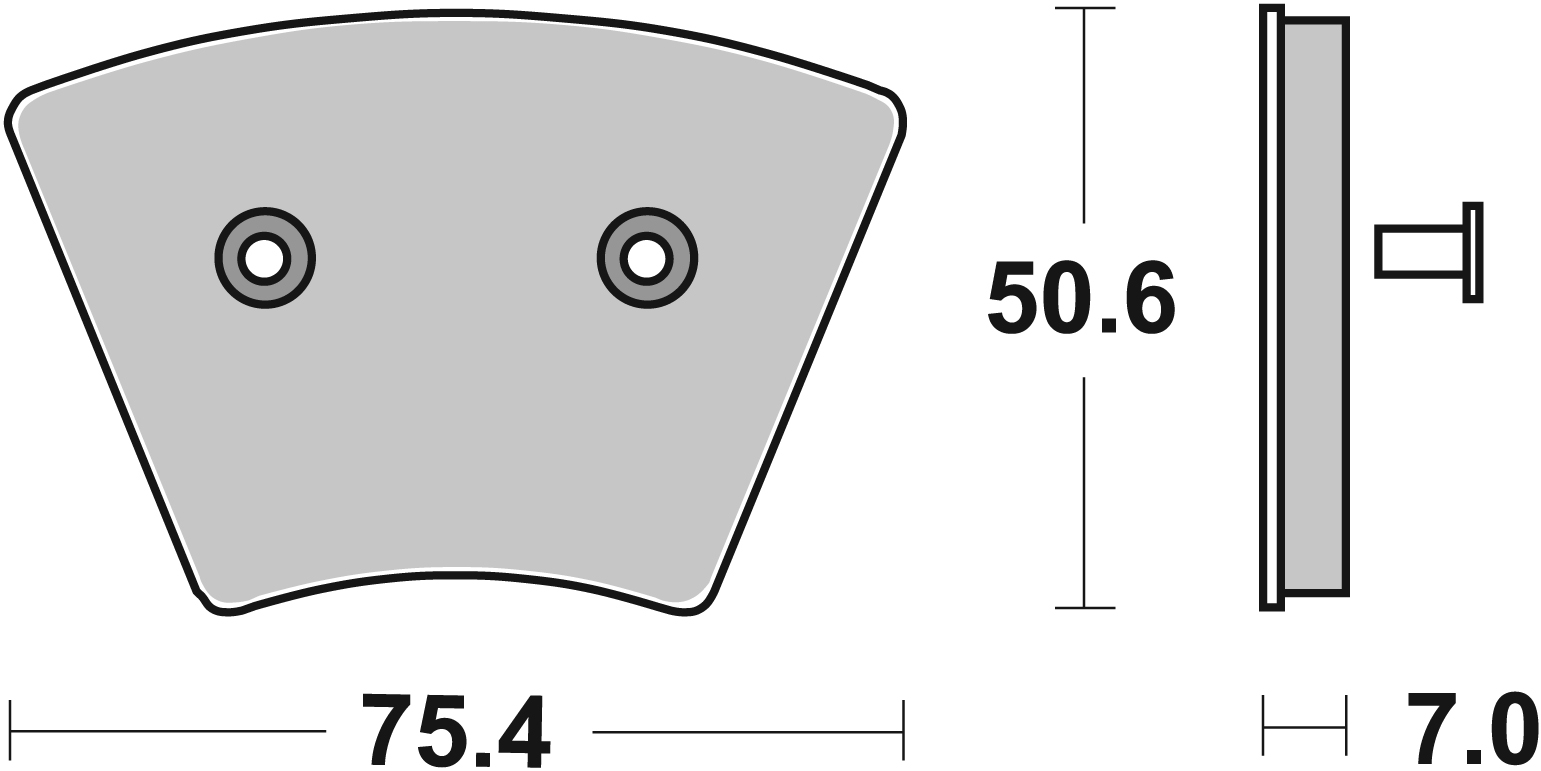 Bremsbelag SBS 679H.HF (Satz pro Scheibe) Street High Power Ceramic