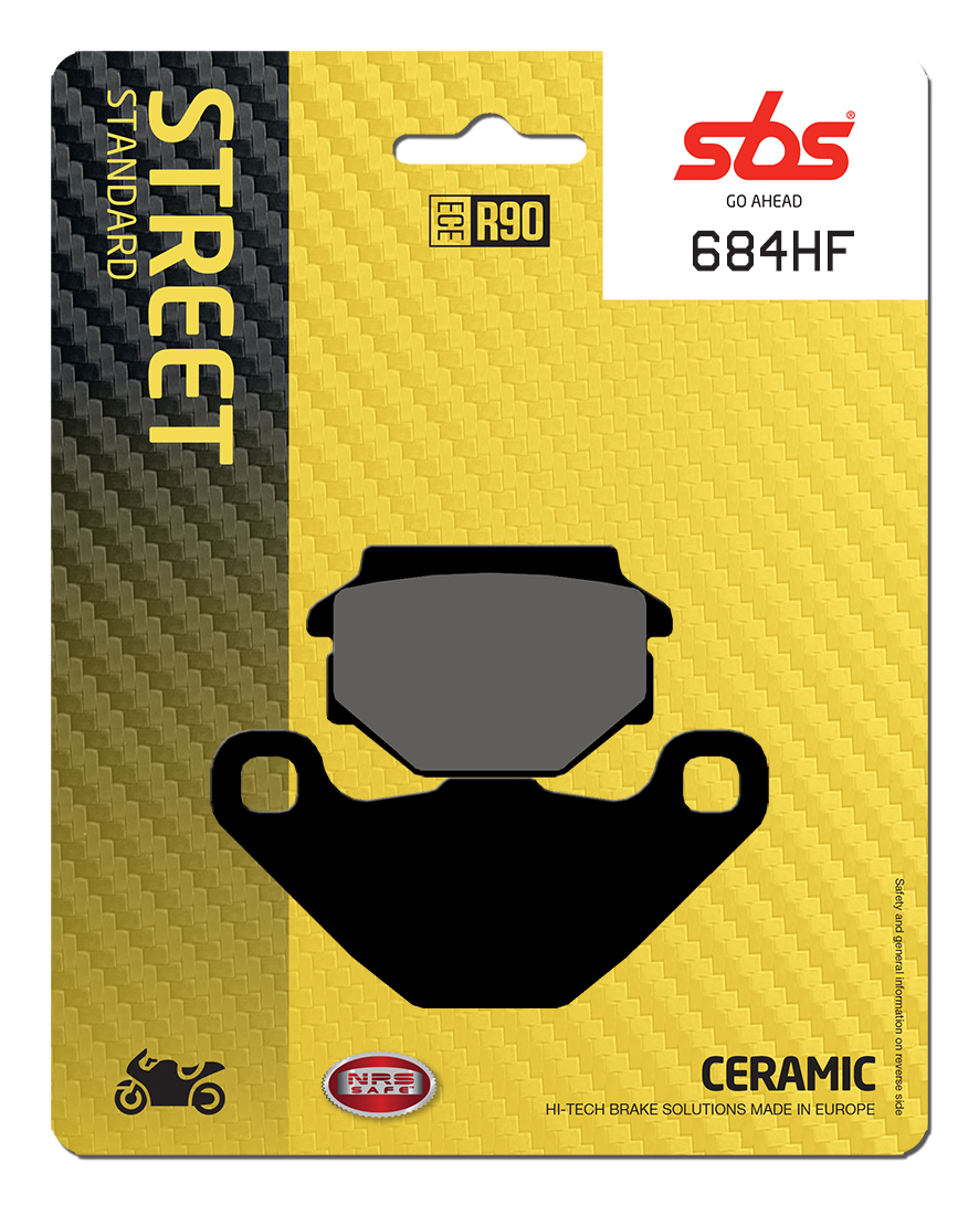 Bremsbelag SBS 684HF (Satz pro Scheibe) Street Ceramic
