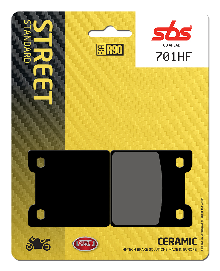 Bremsbelag SBS 701HF (Satz pro Scheibe) Street Ceramic