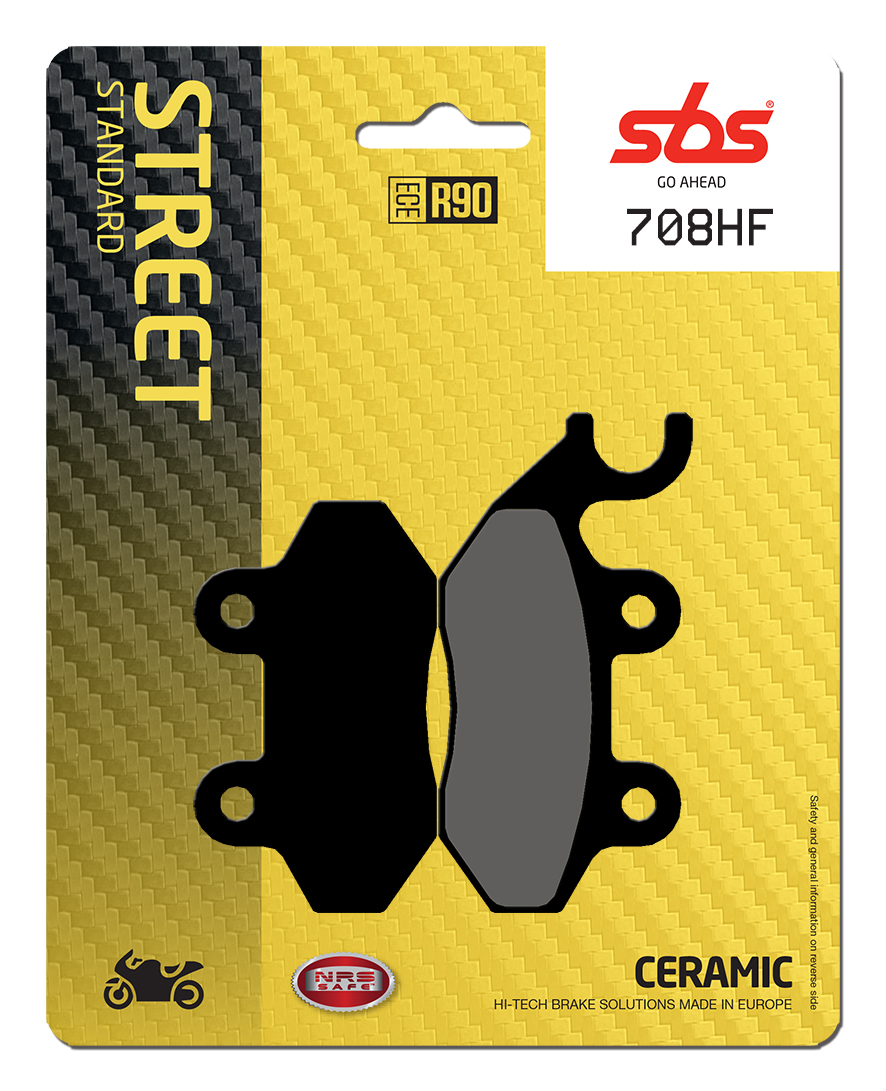 Bremsbelag SBS 708HF (Satz pro Scheibe) Street Ceramic