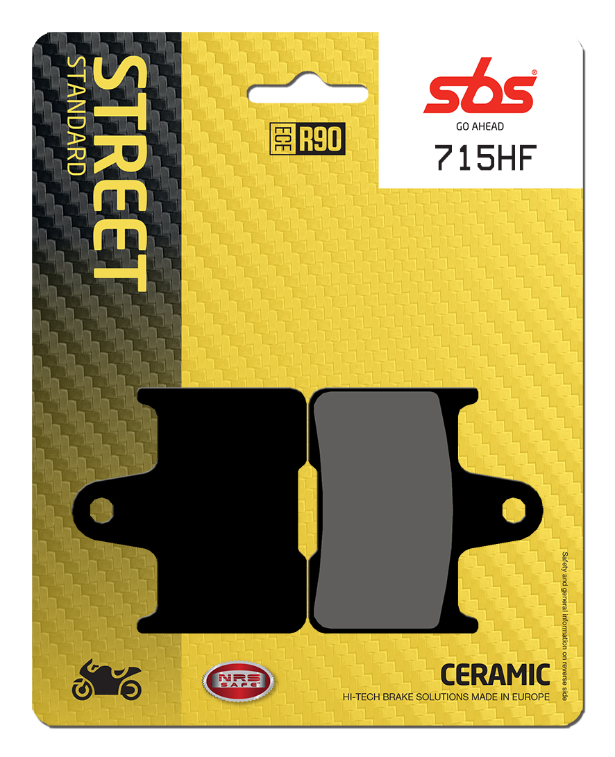 Bremsbelag SBS 715HF (Satz pro Scheibe) Street Ceramic