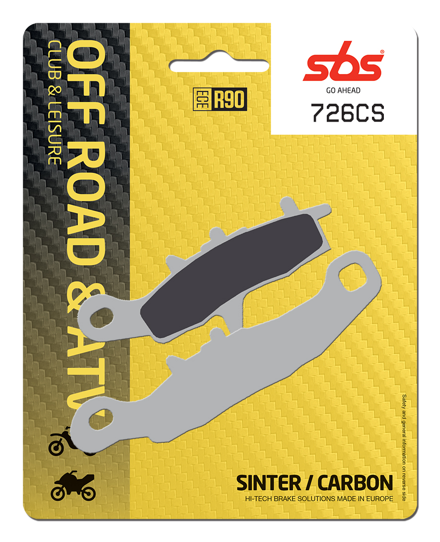 Bremsbelag SBS 726CS (Satz pro Scheibe) Offroad Carbon