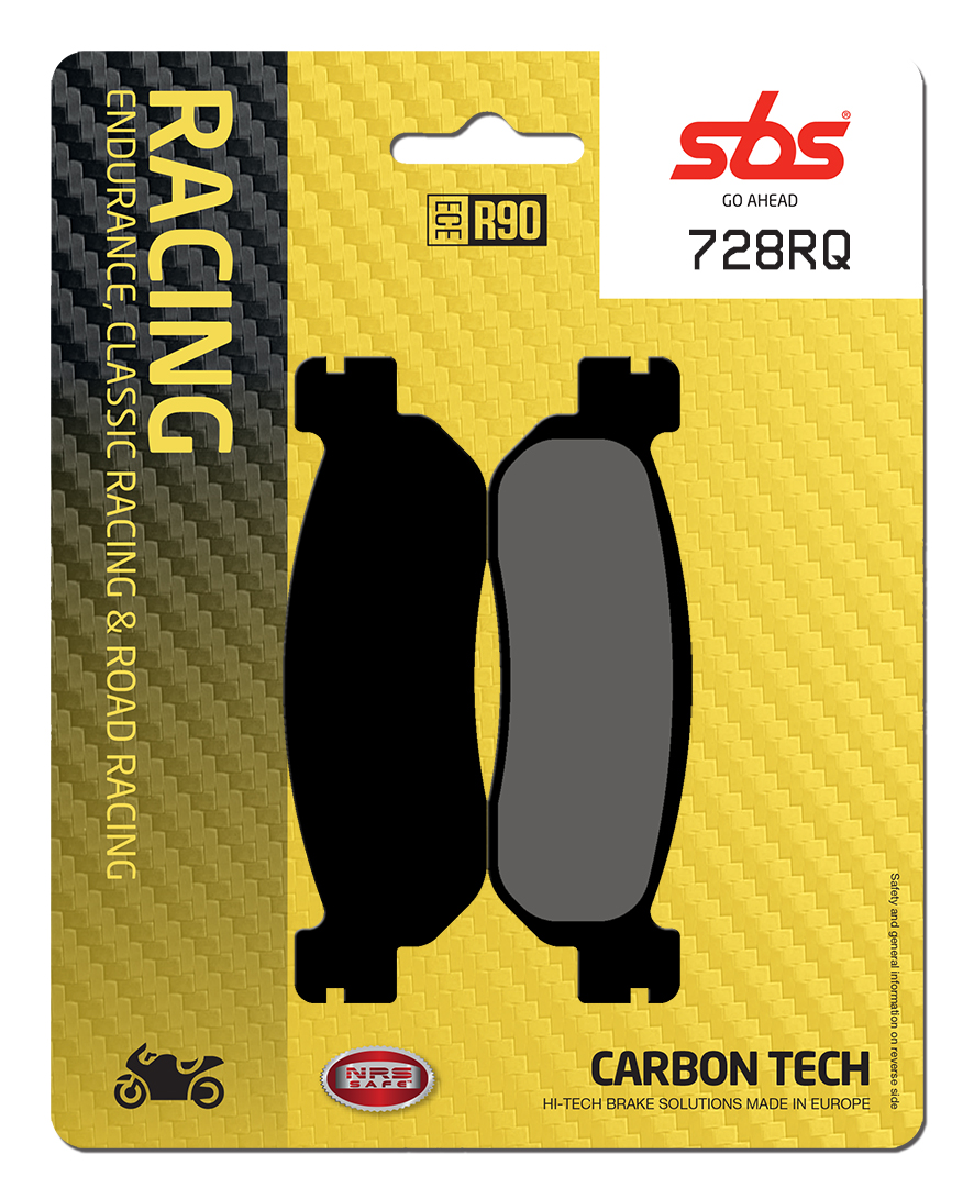 Bremsbelag SBS 728RQ (Satz pro Scheibe) Road Racing Carbon Tech