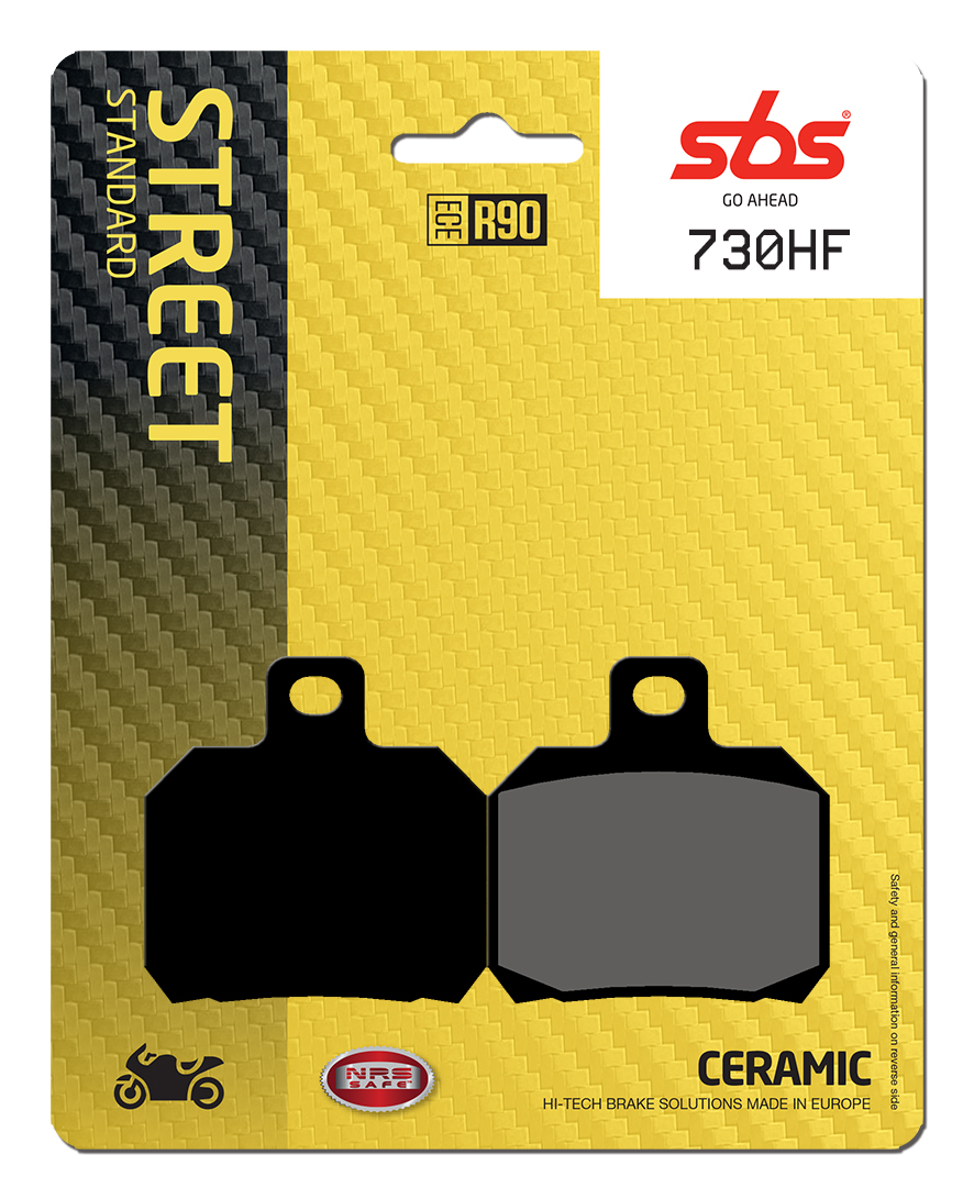 Bremsbelag SBS 730HF (Satz pro Scheibe) Street Ceramic