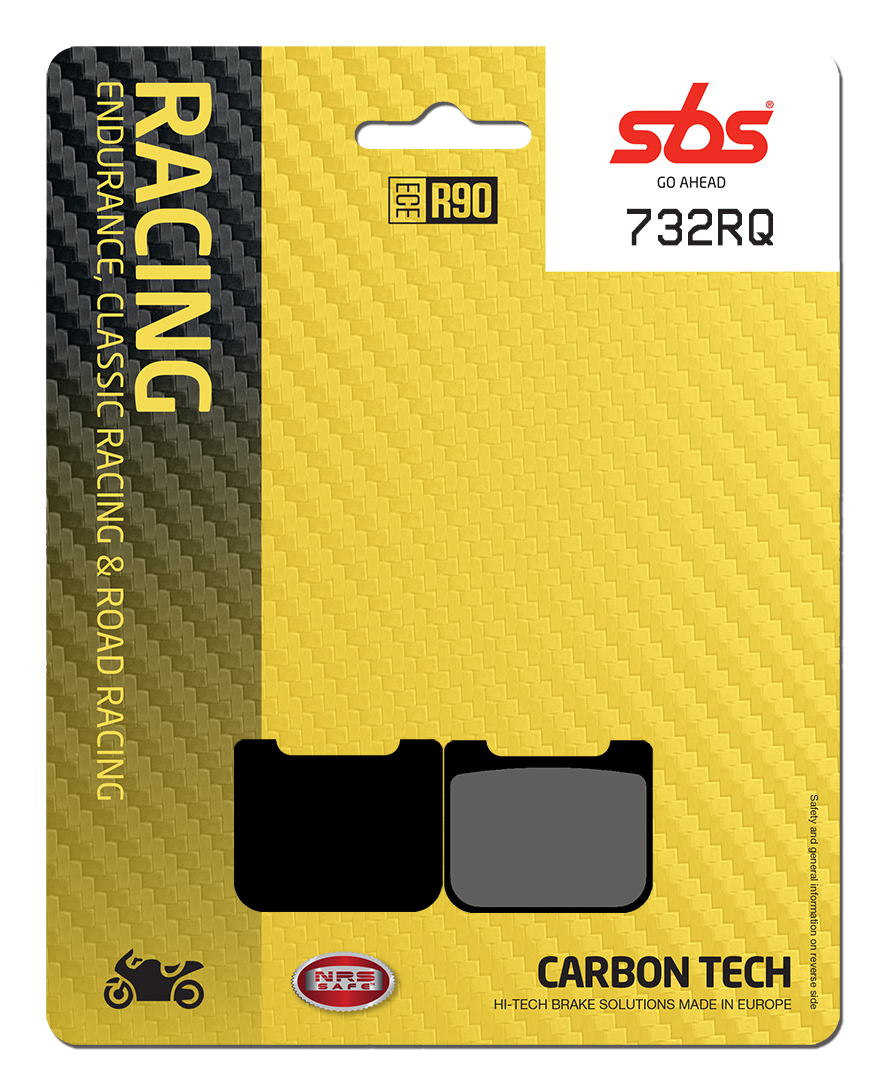 Bremsbelag SBS 732RQ (Satz pro Scheibe) Road Racing Carbon Tech