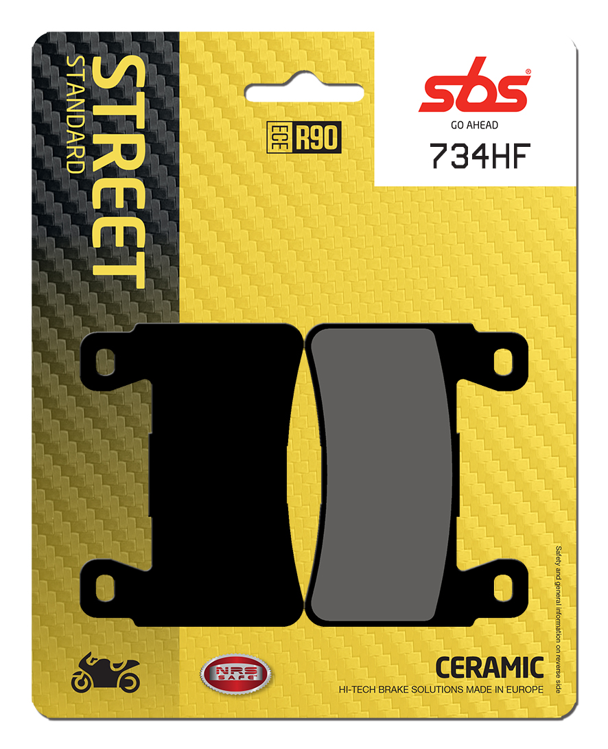 Bremsbelag SBS 734HF (Satz pro Scheibe) Street Ceramic