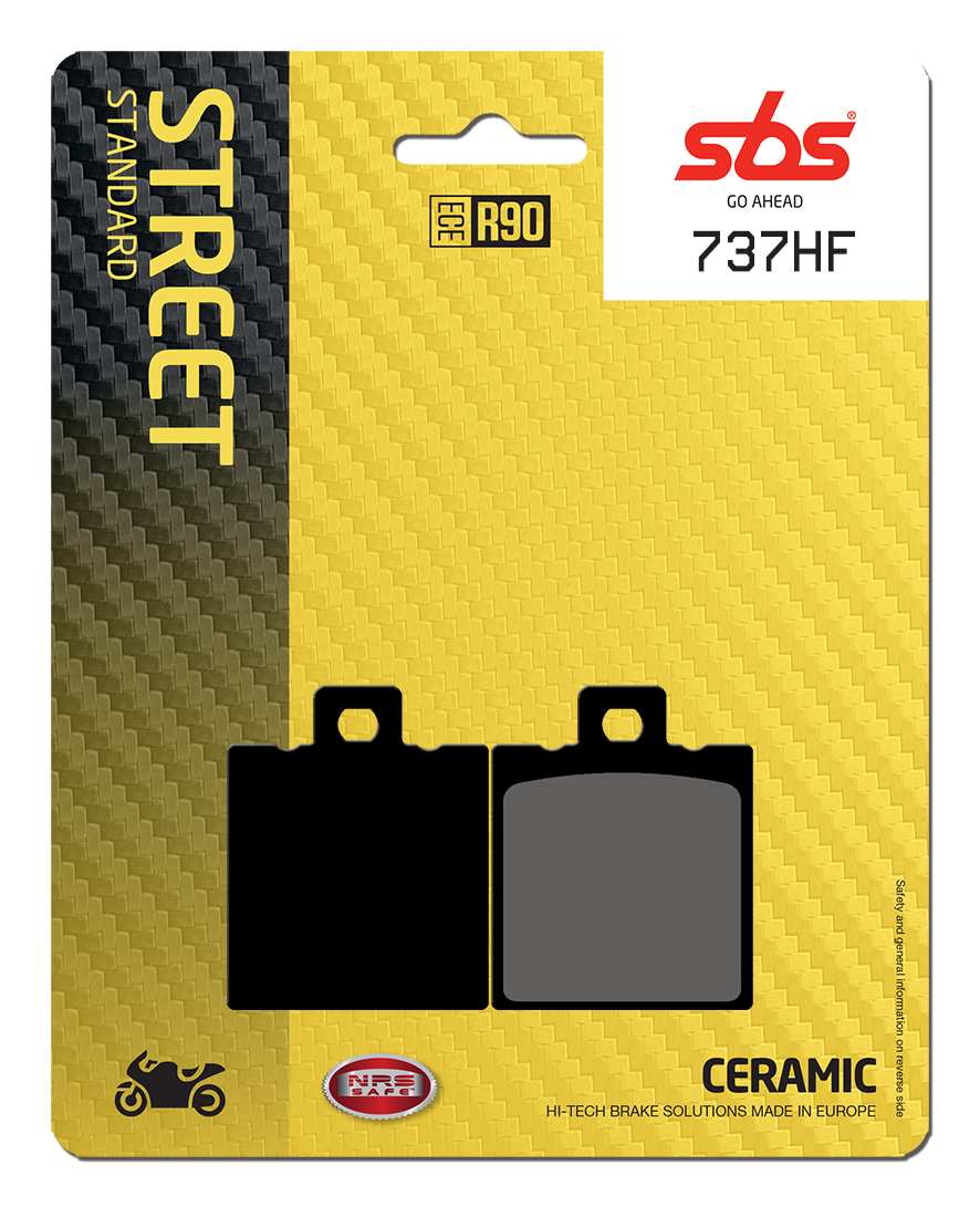 Bremsbelag SBS 737HF (Satz pro Scheibe) Street Ceramic