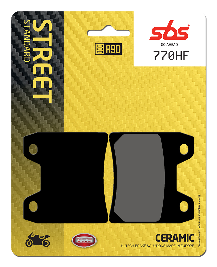 Bremsbelag SBS 770HF (Satz pro Scheibe) Street Ceramic