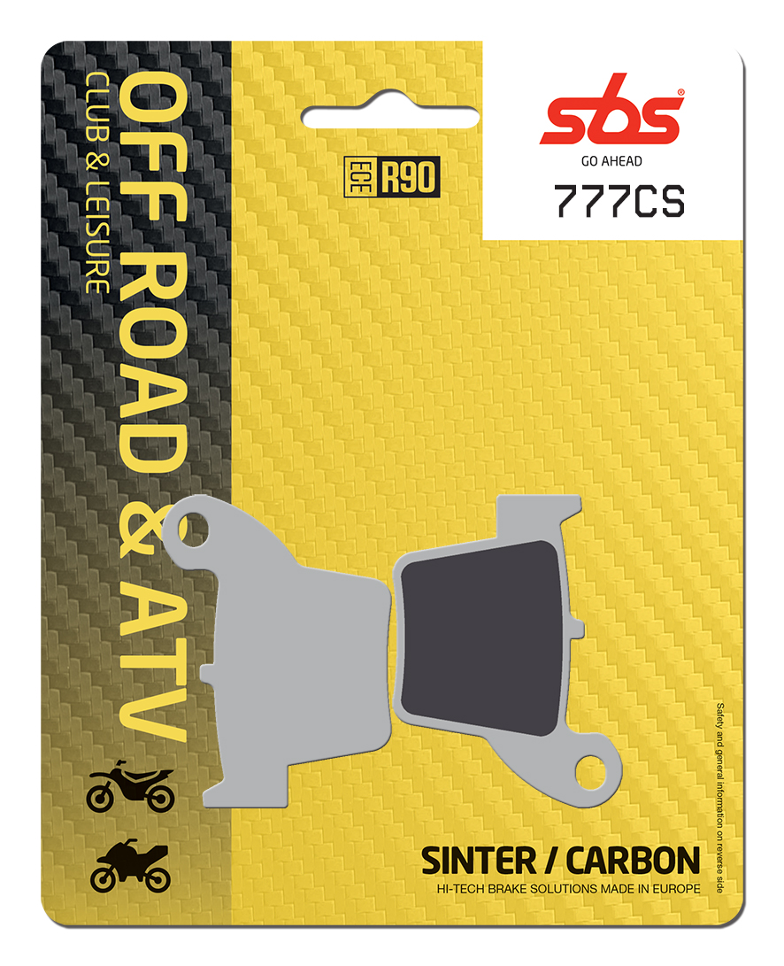 Bremsbelag SBS 777CS (Satz pro Scheibe) Offroad Carbon