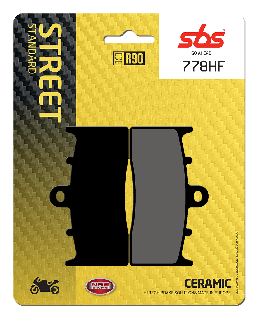 Bremsbelag SBS 778HF (Satz pro Scheibe) Street Ceramic